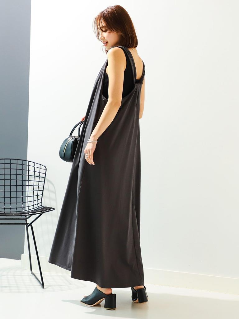 B:MING by BEAMS Knot Maxi Dress, Women's, INK_BLACK, Size S