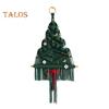 Wall Hanging Tapestry with 17 Accessories Manual Braided Bohemian Style Hollow Out Dorm Home Hotel Wall Decoration Christmas Tree Hanging Pendant
