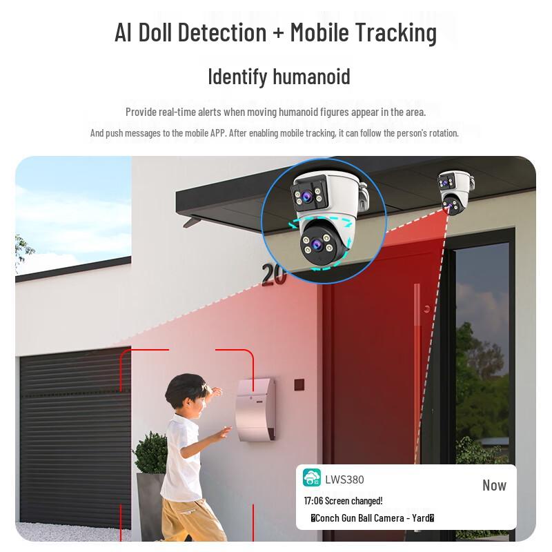 4G Dual-Lens 360° Smart Indoor Security Camera (CN version)