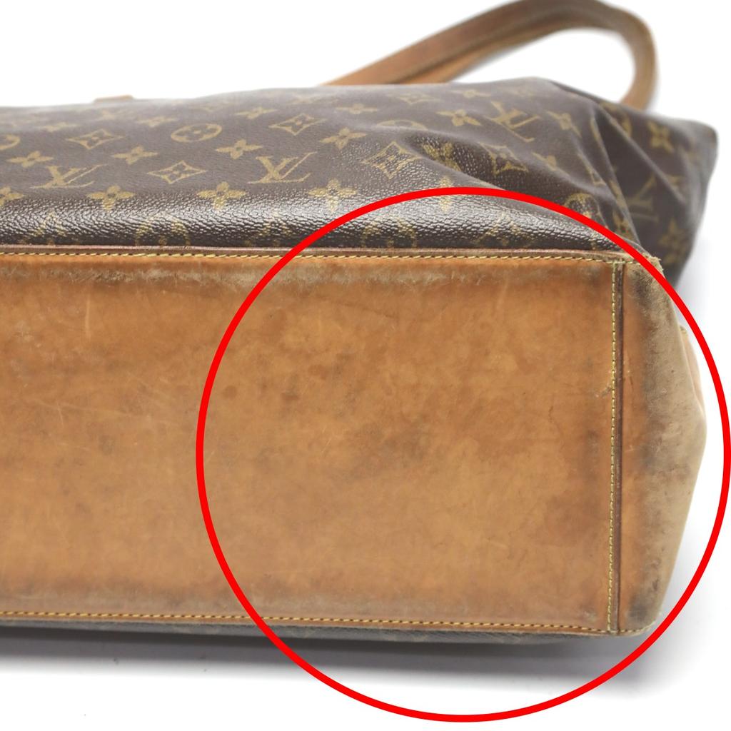 LOUIS VUITTON Monogram Cabas Mezzo Tote Bag Monogram canvas Brown Women M51151 Used