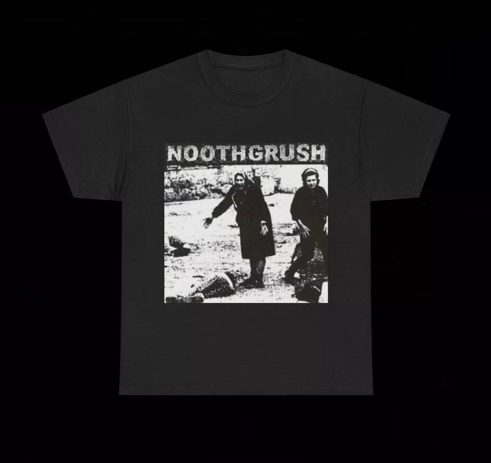 

Noothgrush Split T Shirt Crust Punk Grind Core Power Violence Sludge Vintage 90s L