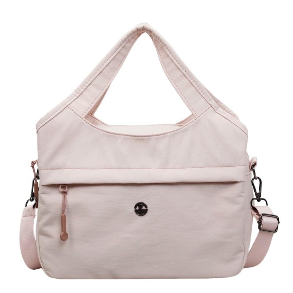 New Lightweight Women s Shoulder Bag Nylon Large Capacity Handbag Shoulder Bags розовый