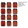 Personalized Holiday Cards for Gifts 6 Pcs Christmas Tree Greeting Cards, Merry Sparkly Festive Gift with Envelopes Winter, Xmas Party Supplies
