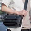 Luxury Leather Crossbody Bag Men PU Mobile Phone Bag Fashion Shoulder Bag Men  Street Wear