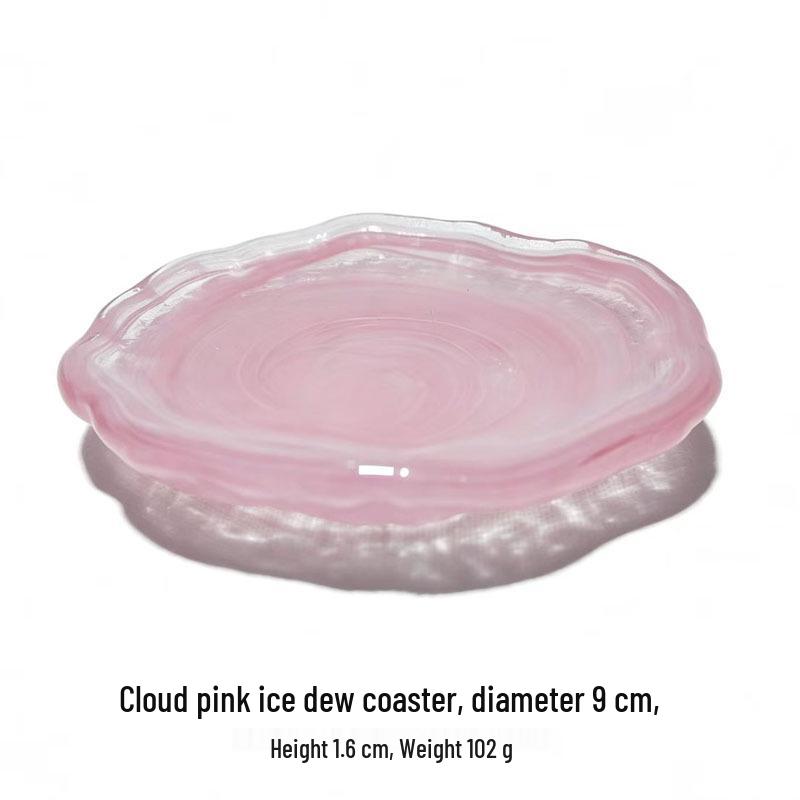 Glacier Glass Dessert & Snack Plate Set