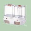 5-Grid Rotating Grid Grain Rice Dispenser Sealed Cereal Separate Bucket Dry Food Container Round Rice Storage Tank Storage Box