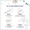 124 Pieces Ocean Theme Balloon Arch Set for Birthday Backdrop Pool Beach Party Sea World & Summer Decoration