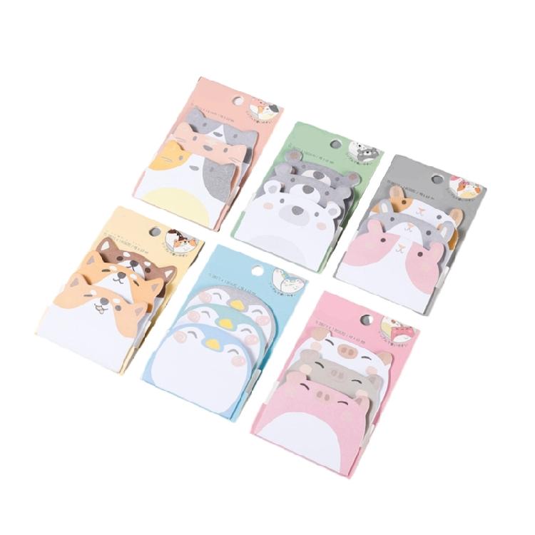 270 Sheets Cartoon Animal Notes Adheive Note Paper 18x60mm Small Notes Pad Small Notepads Pocket Memopad for Writing 1