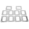 Turbo T4 Flange Gasket Stainless Steel 4 Bolt Hole SeparateType Metallic Crush Style
