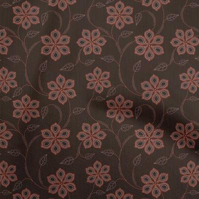 Cotton Flex Brown Fabric Floral Diy Clothing Quilting Fabric Print Fabric By Yard 40 Inch