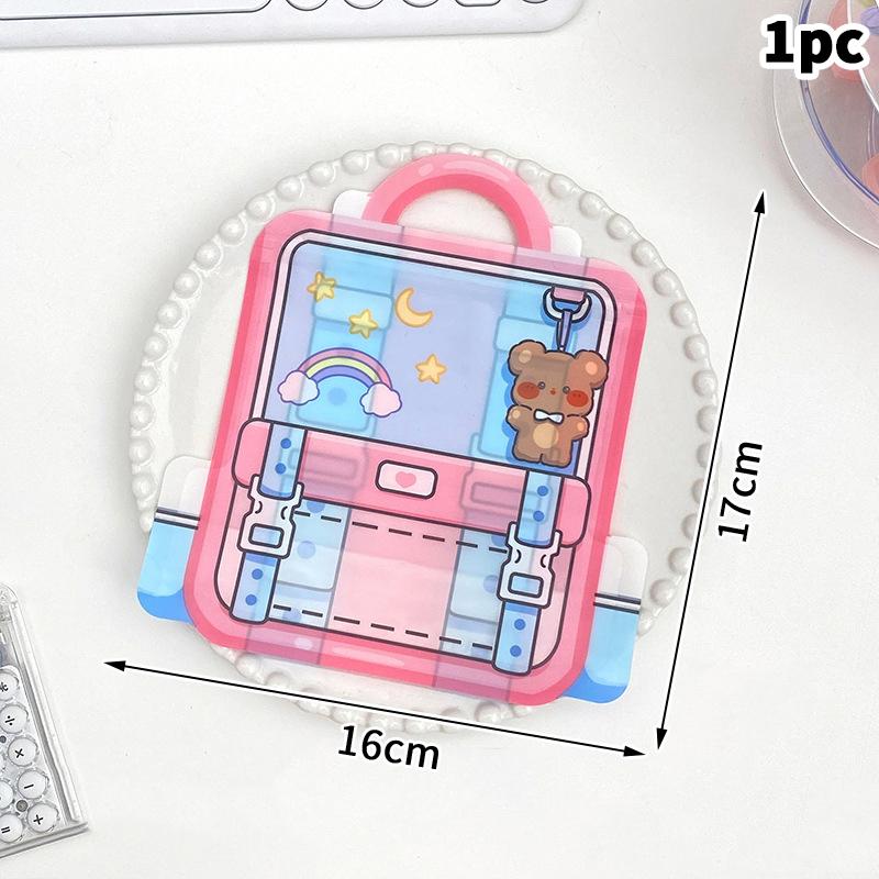 Niedliche Cartoon-Schultaschenform Süßigkeitenverpackungsbeutel Snack-Keks-Aufbewahrungsbeutel Kindertag Geburtstag Verschlussbeutel