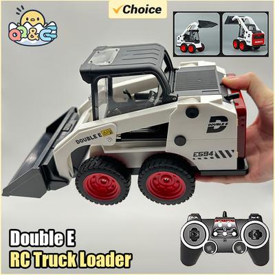 Ungiftiger Doppel-E-RC-LKW-Lader 1/14 E594 RC-Bagger Fernbedienungsauto Baustellenfahrzeuge LKW-Spielzeug für Kinder Geschenk