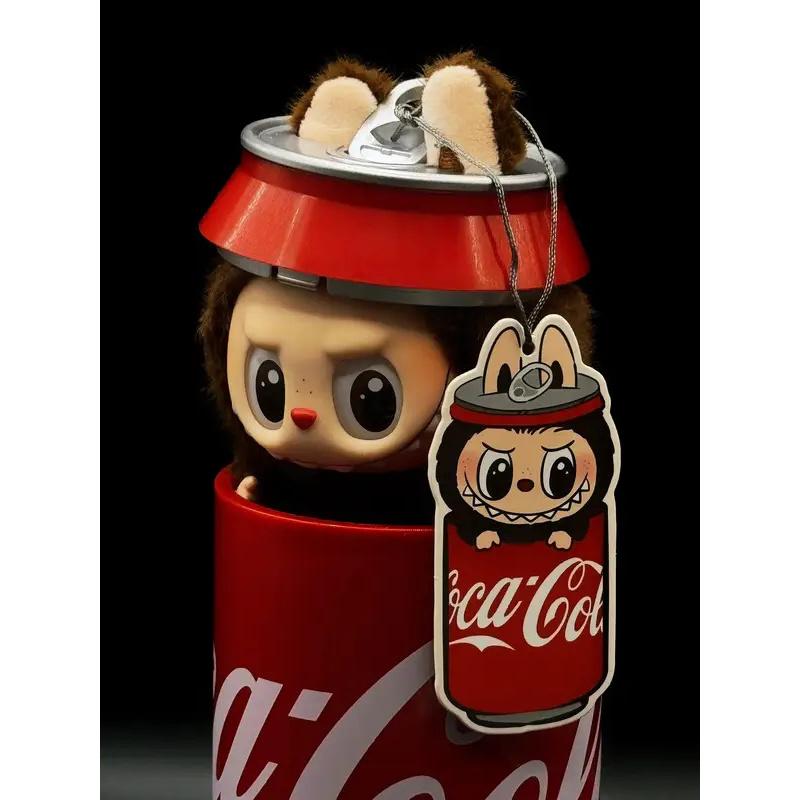 Blind Box Cola Doll Collection Series Black Vinyl Face Toys, Animated Character Face Dolls, Mysterious Surprise Key Chain Gifts