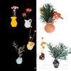 Cute Mini Ceramic Vase Fridge Magnet DIY Finger Flower Arrangement Decor Creative Refrigerator Sticker Ornament