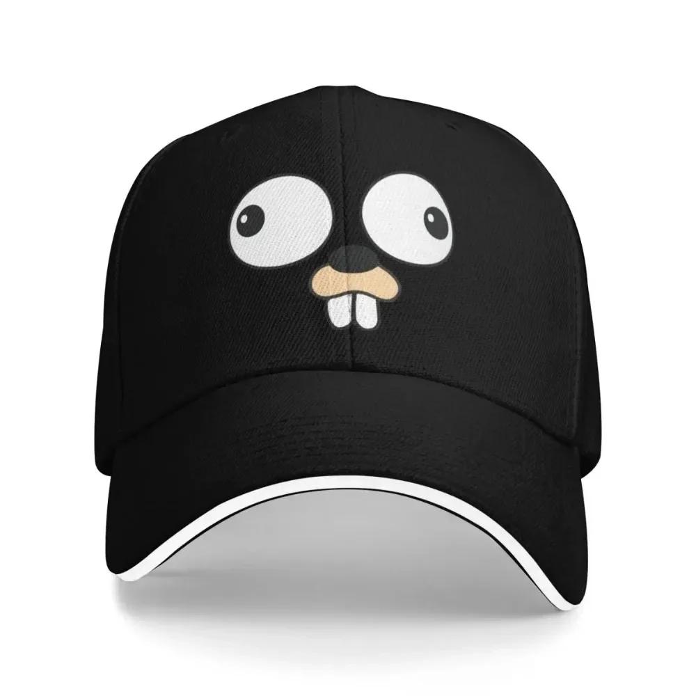 New Golang Gopher Go Face Baseball Caps Activities Snapback Hat Unisex Women Hats