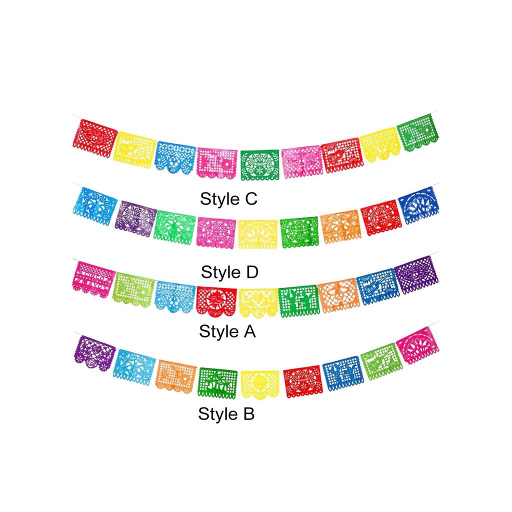 Mexican Party Banner Mexican Themed Party Decorations Reusable Large Bunting Flags Fiesta Hanging Banner for Cino DE Mayo