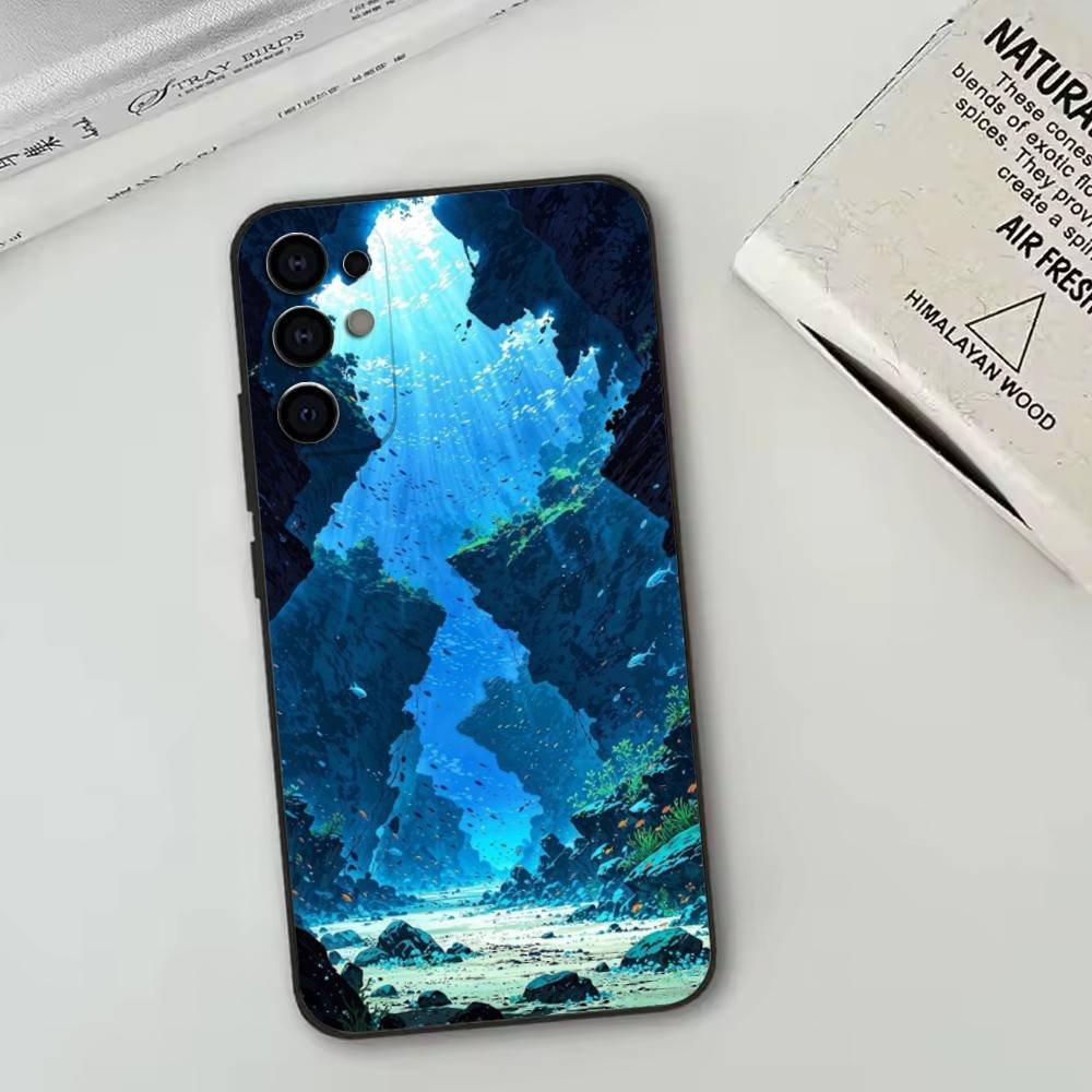 The Underwater World Texture   Phone Case Black Silicone Soft For Samsung S25,S24,S21,S22,S23,S30,Ultra,S20,Plus,Fe,Lite