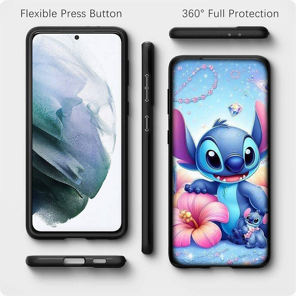 for Samsung Galaxy S25 S24 S23 iPhone 17 16 15 Xiaomi Redmi Note 14 13 12 11 Plus Pro Max XR A37 A57 Phone Case Cute Lilo Wallpaper Stitch OPPO Huawei
