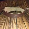 Genuine Leather Dog Collar Medium Large Dogs Solid Color Adjustable Pet Neck
