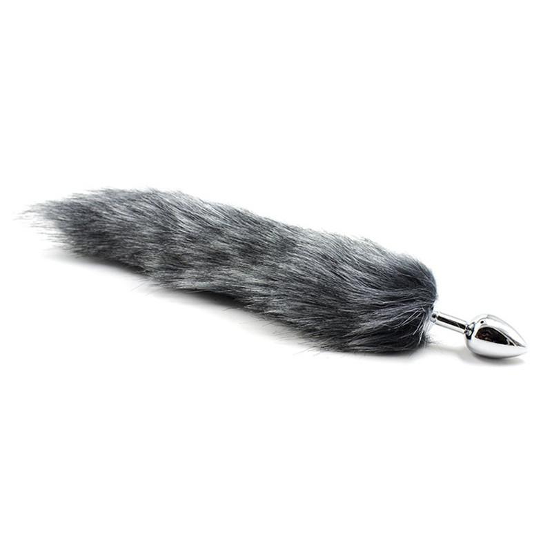 Silica Gel Anal Plug Fox Tail Anal Leker Erotisk Anus Toy Butt Plug Sexleketøy for kvinner og menn Sexy Butt Plug Voksen