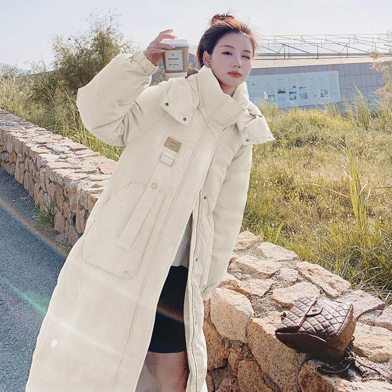 Down Cotton Coat Women's Mid-length Winter New Style Cotton Coat Thickened Knee-length Bread Coat Cotton-padded Jacket