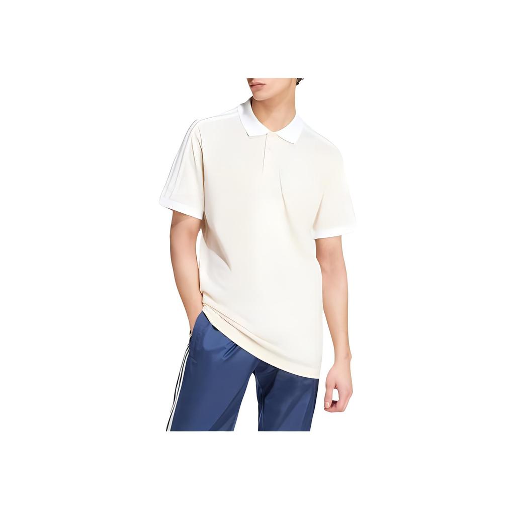 Adidas Originals Adicolor Classics 3-Stripes Polo Shirt Comfortable Soft Short Sleeve Men Polo Shirts Magic-White IZ3070