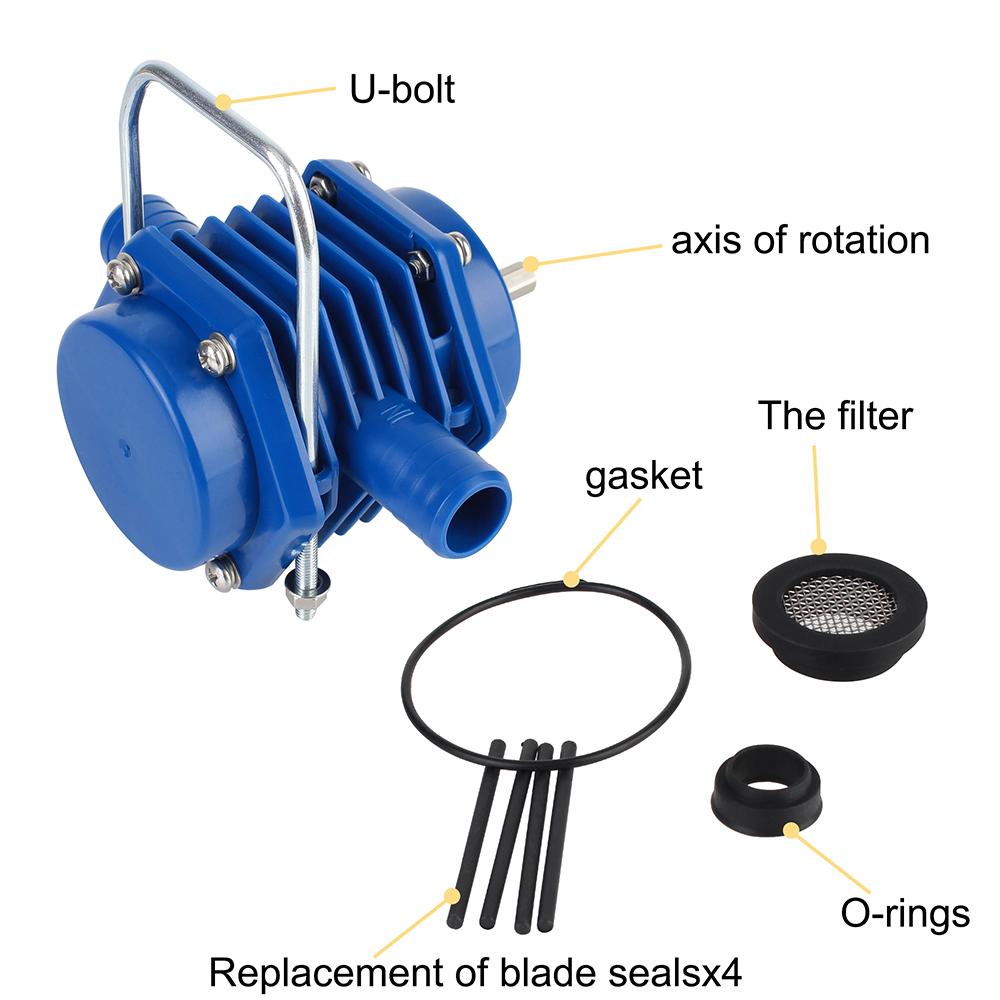 Mini-Gartenkreiselpumpen Kein Strom erforderlich Strapazierfähige Selbstansaugende Hand-Elektrobohrer Wasserpumpe