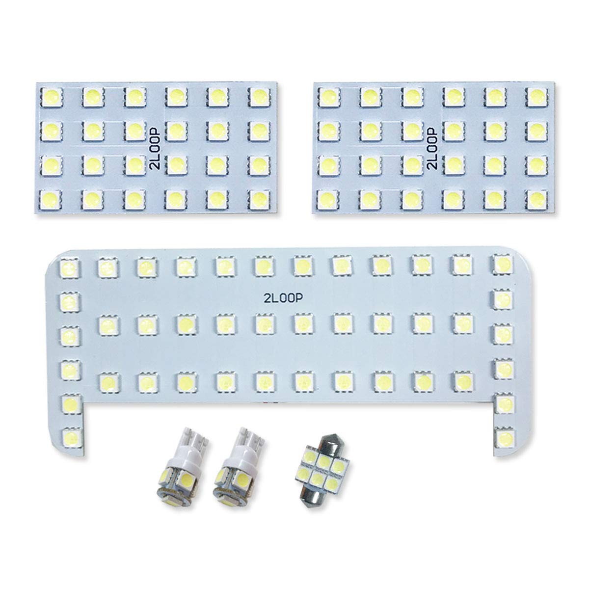 

2LOOP SMD RAV4 серия ACA30 светодиодная лампа салона чисто белый свет 3-чиповая 6 штук -
