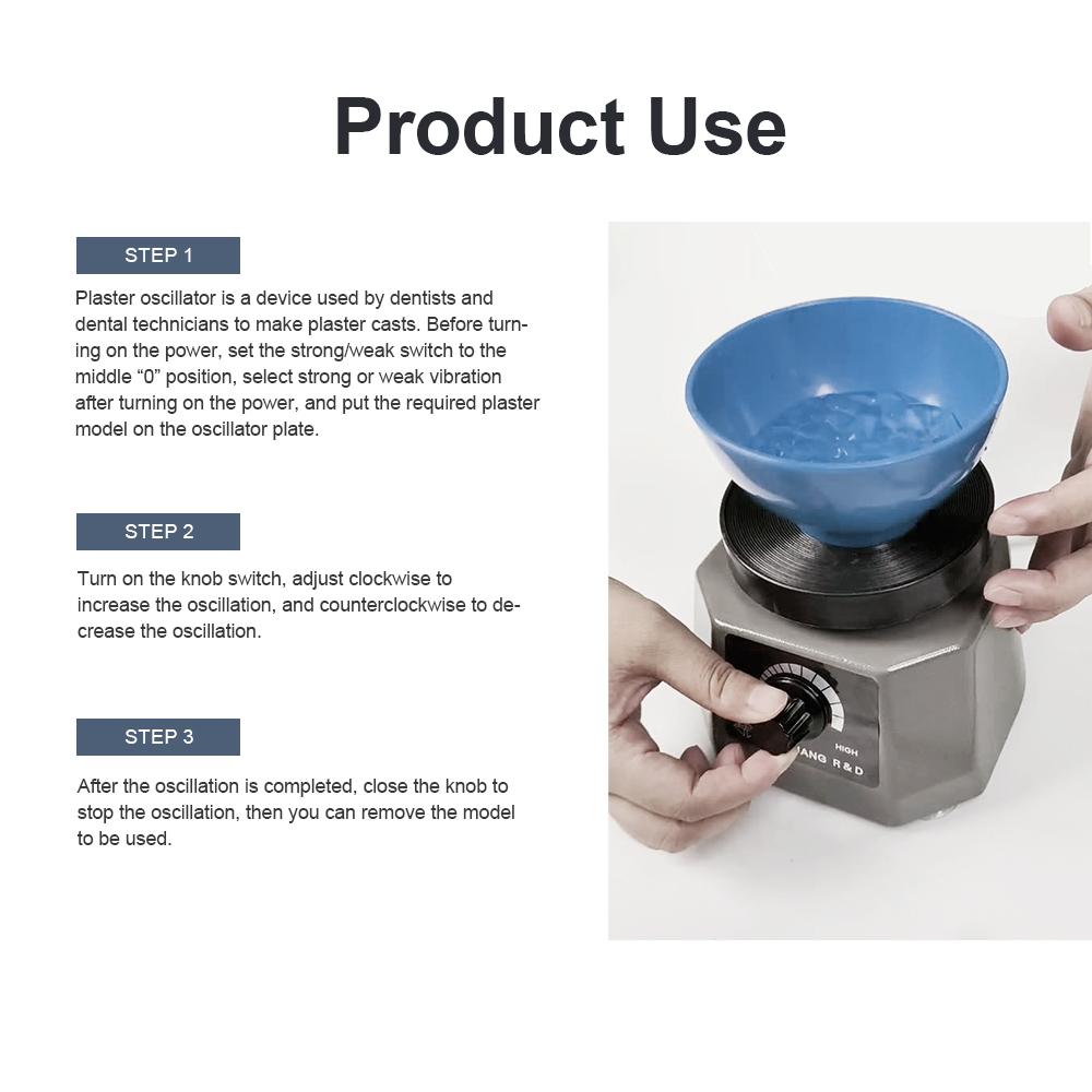 Lab Vibrator Round Shaker Oscillator Gypsum Mixing Machine Roundness Vibrador Laboratory Tool 100W Plaster Vibrator Plate