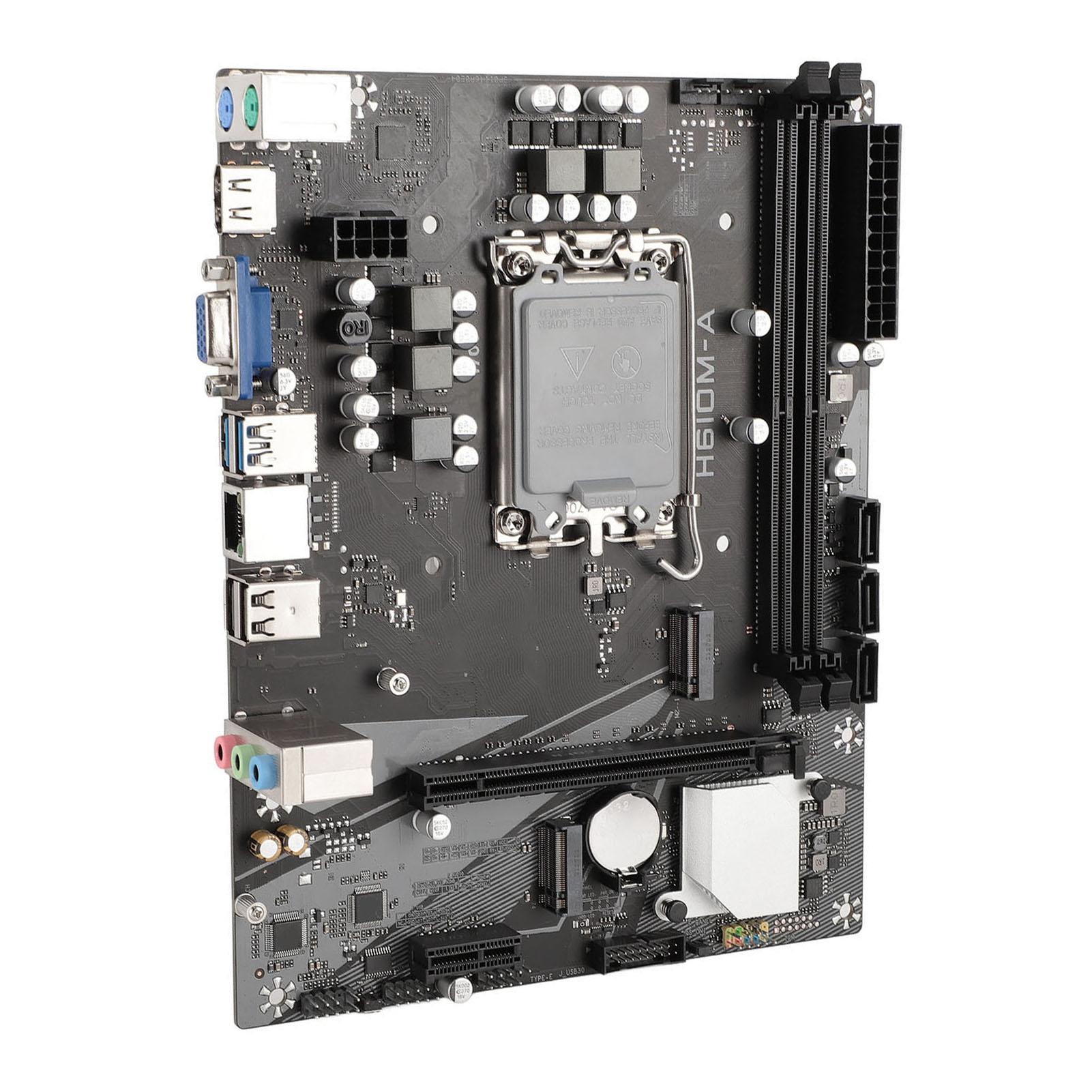 

H610M‑A Mining Motherboard DDR4 Memory Support for LGA1700 12 13 14 Generation CPU M.2 NVME USB3.0