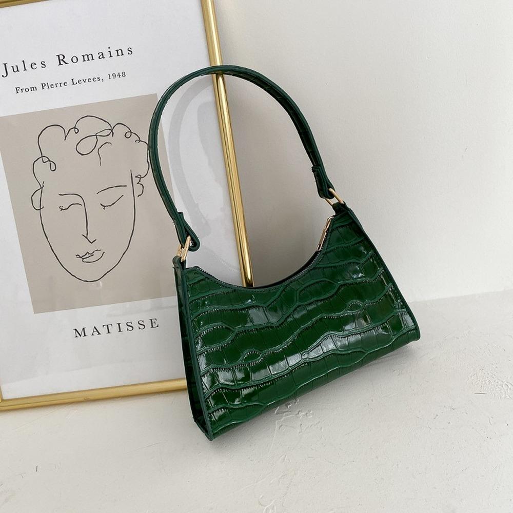 Retro Casual Kadın Tote Omuz Çantaları Kadın Deri Düz Renk Çanta Moda Çanta için