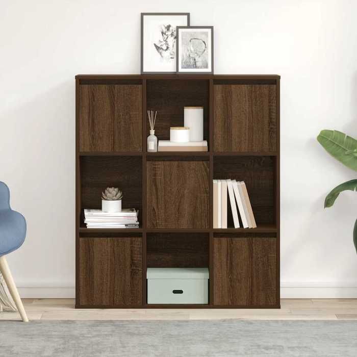 VidaXL Bookcase Brown Oak 89x24x101.5 Cm Engineered Wood, Bookshelf, Storage Rack, Book Holder, 860406