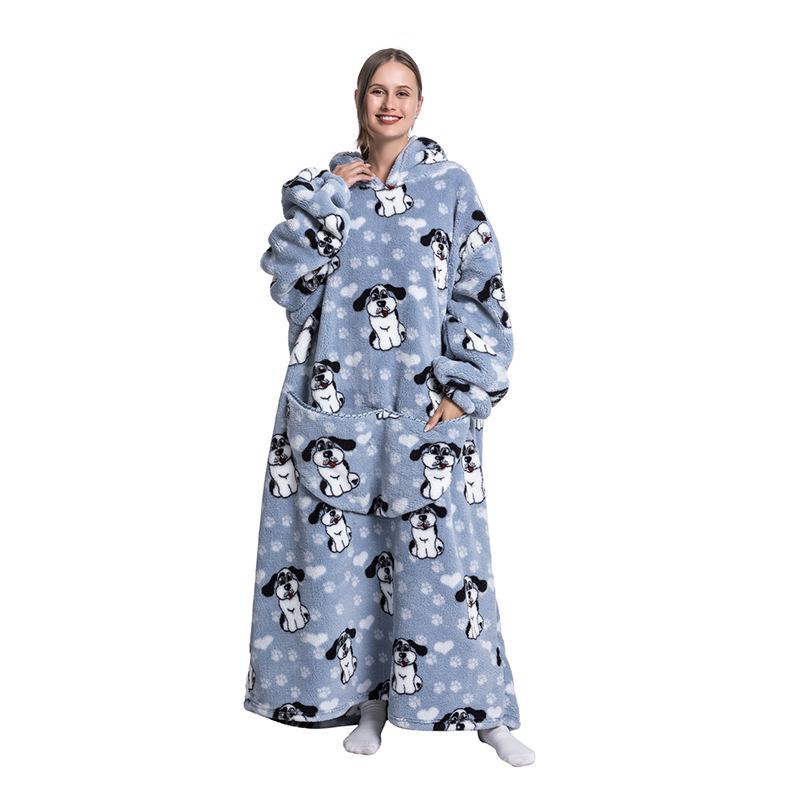 Oversized Wearable Warm Blanket Hoodie Sweater