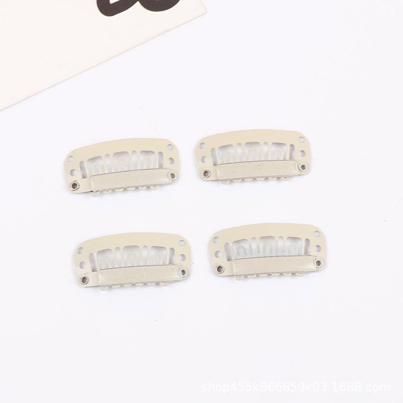 In-Stock 6-Tooth U-Shaped Wig Clips for Hair Extensions and Bangs