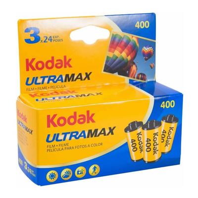 Kodak Renkli negatif film ULTRAMAX 400 35mm 24 çekim 3'lü set 6034052