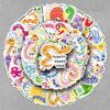 50pcs Year of the Snake Cartoon Stickers: New Year Zodiac Waterproof Decor
