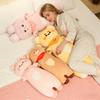 Aninimal Plush Pillow 60/80Cm Rabbit Pig Bear Stuffed Cushion Kawaii Home Decor Toys Accompany Sleep Toy Birthday Surprise Gift