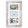 Photo Frame - Zep S.r.l. - Nelson 6 3q - White Wood - for 3 Photos 10x15 Cm - Rectangular