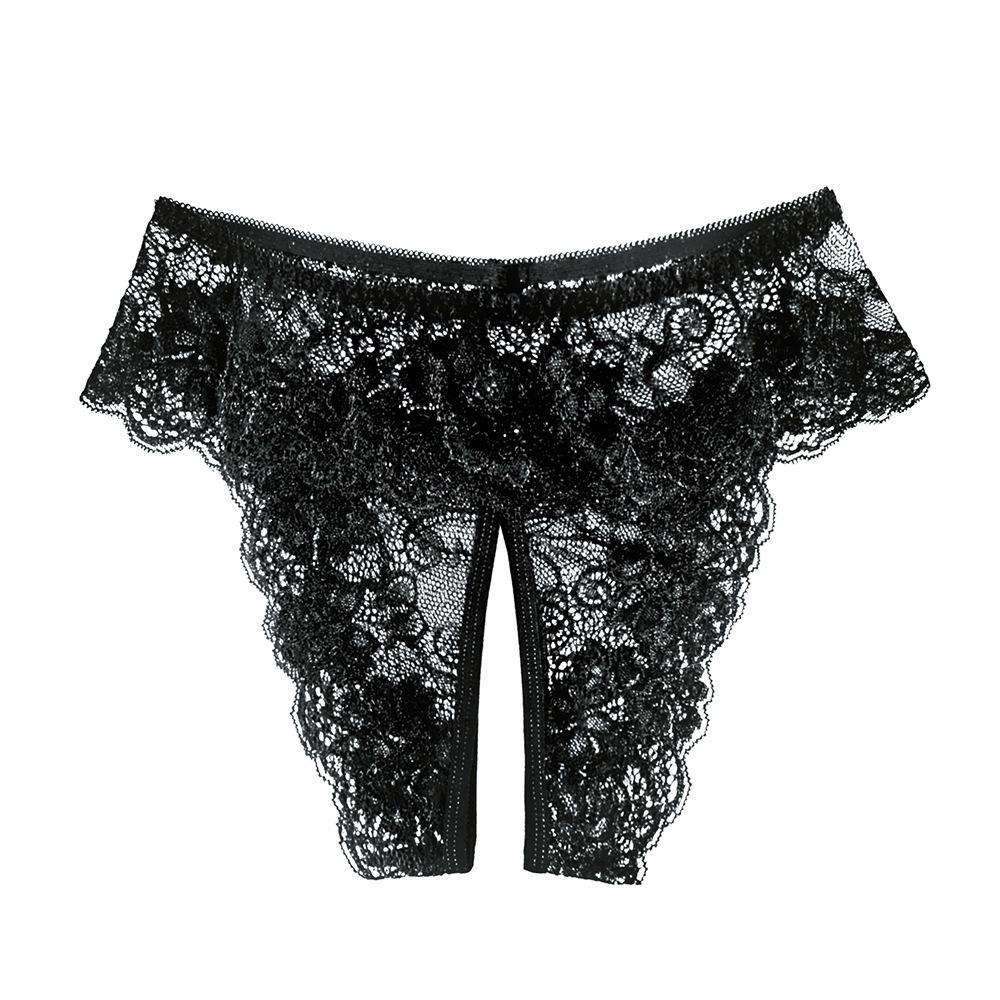 Plus Size Women's Lace Open Crotch Lingerie - Sexy and Flirty for Bedtime