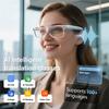 ABUO-Noise Reduction Smart Glasses AI Translation 100+ Languages Make Call Receiving Music Calling Light
