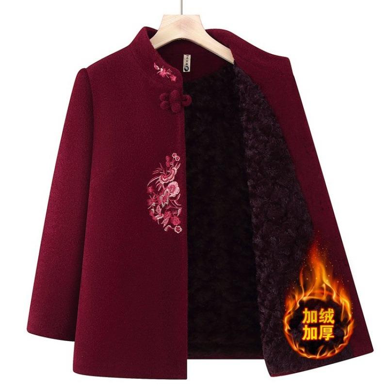 Happy wife woolen coat new winter plush top old mink