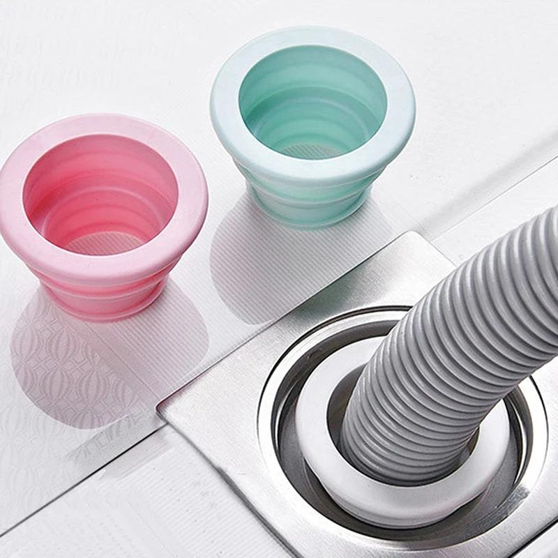 PP Insect Proof Anti-odor Sealing Cover Sewer Pipe Seal Ring Washing Machine Pipe Connector Floor Drain Plug Kitchen Bathroom