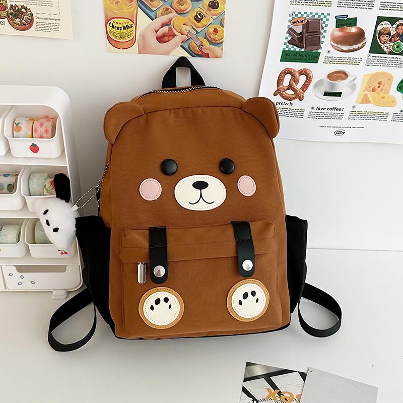 School bag new cartoon school bag cute cute children travel small backpack personality creative soft waxy girl travel backpack