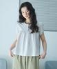 COMONINOZ W Check Half Blouse [Ivory]