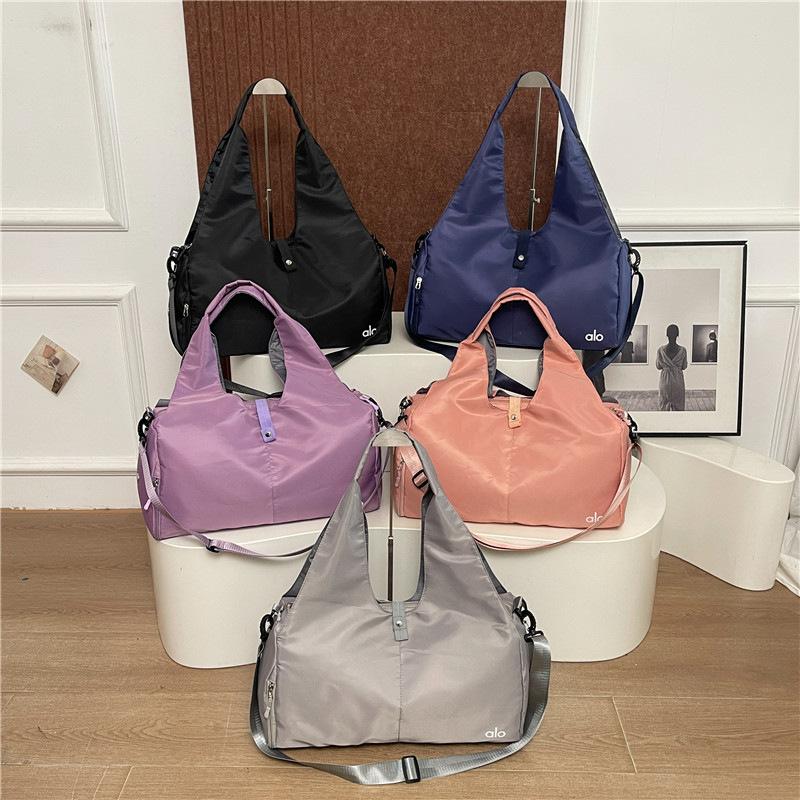 Yoga Fitness Bag, Travel Storage Bag, College Student Shoulder Bag, Large Capacity, Foldable, Multifunctional Handbag
