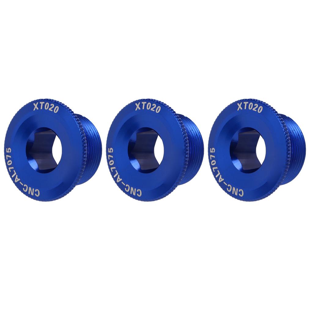 3pcs M20 Crank Cover Screws Rustproof Corrosion Resistant Aluminum Alloy Bike Crank Cover Screws for Mountain Bike