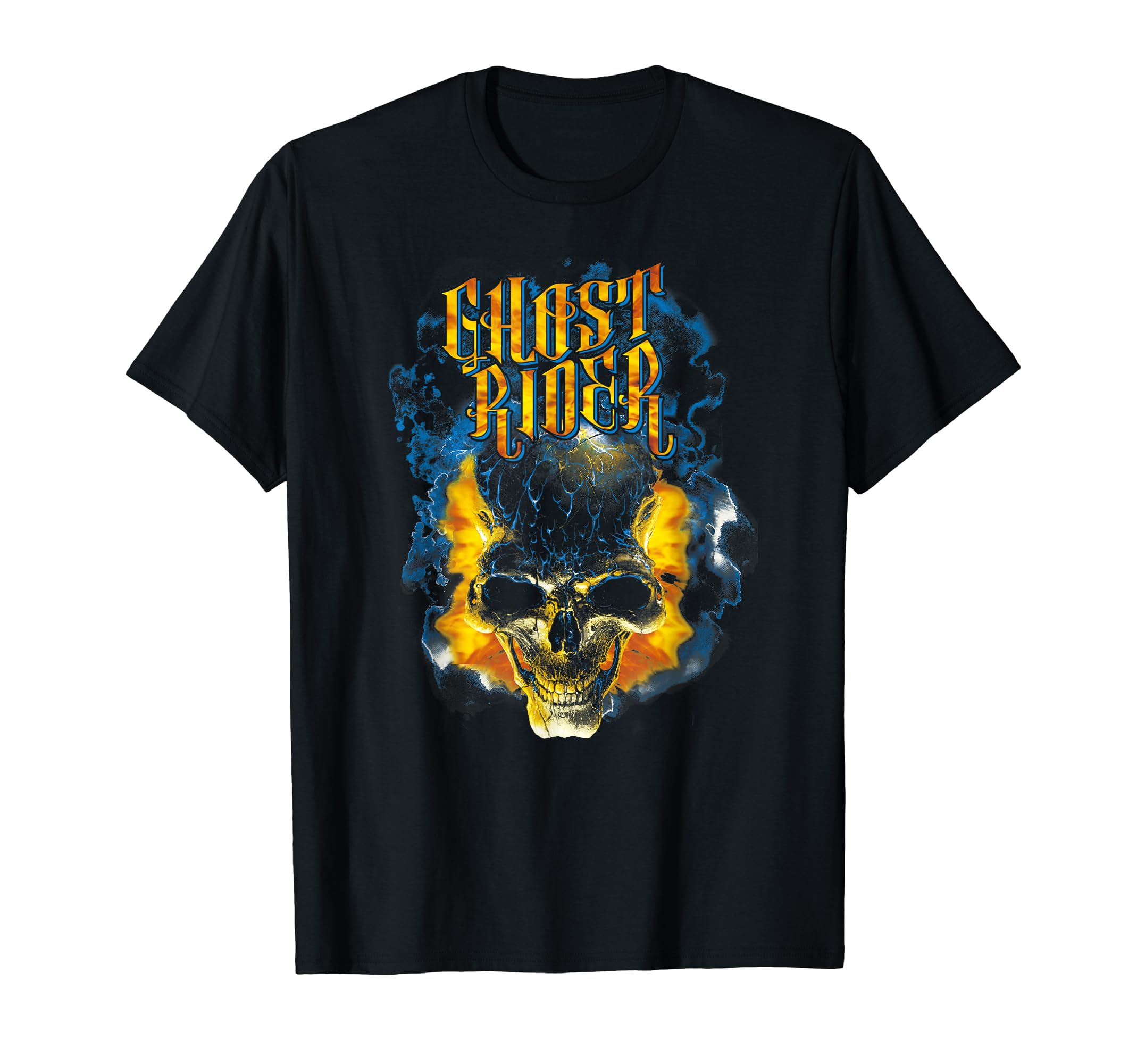 

Marvel Ghost Rider Skull Urban Street Flame Graphic T-Shirt