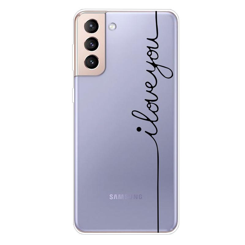 For Samsung S21 FE Case TPU Silicone Soft Clear Case for Samsung Galaxy S 21 / S21 Plus 5G Cover S21 Ultra FE Transparent Coque