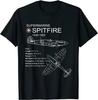RAF Supermarine Spitfire 19361954 Unisex TShirt Short Sleeve Casual 100 Cotton ONeck Summer Shirts