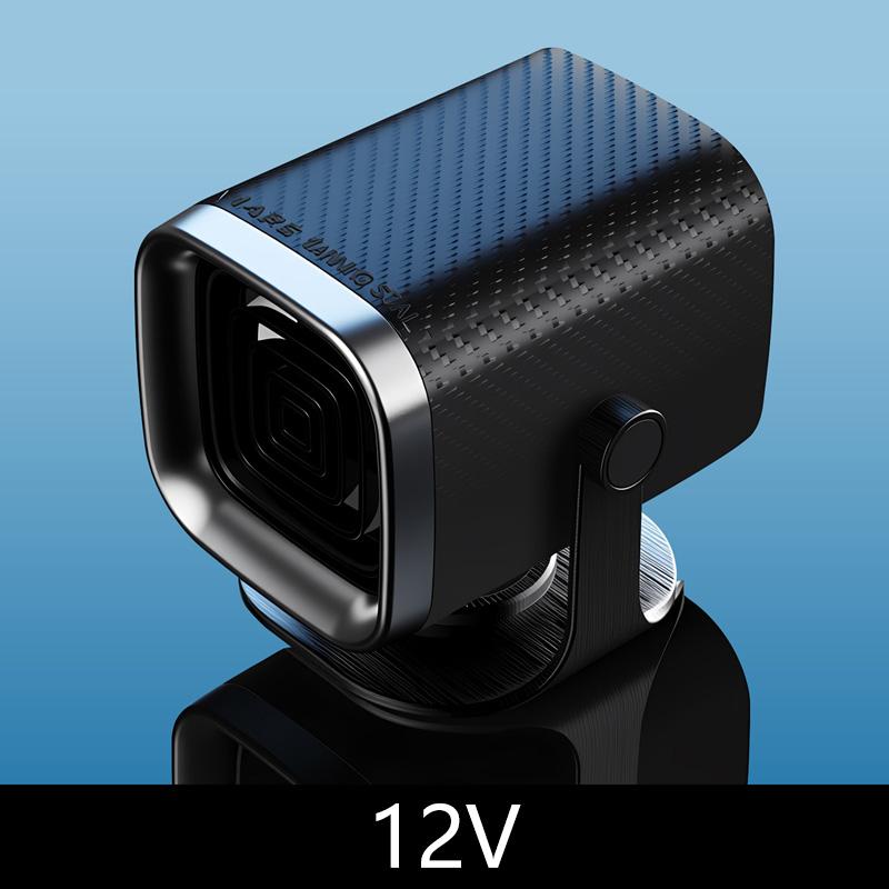 Car Heater 12V/24V Electric Cooling Heating Fan Electric Heater Fan Windshield Defogging Demister Defroster Car Accessories Black 12V
